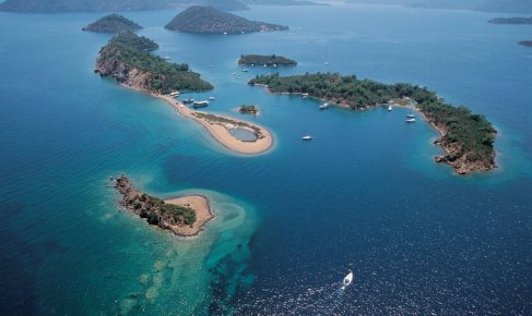 Fethiye 12 Islands Boat Trip Route